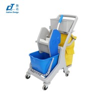 施達 15L迷你搾水清潔服務車配垃圾袋 藍色 施達 15L迷你搾水清潔服務車配垃圾袋 藍色